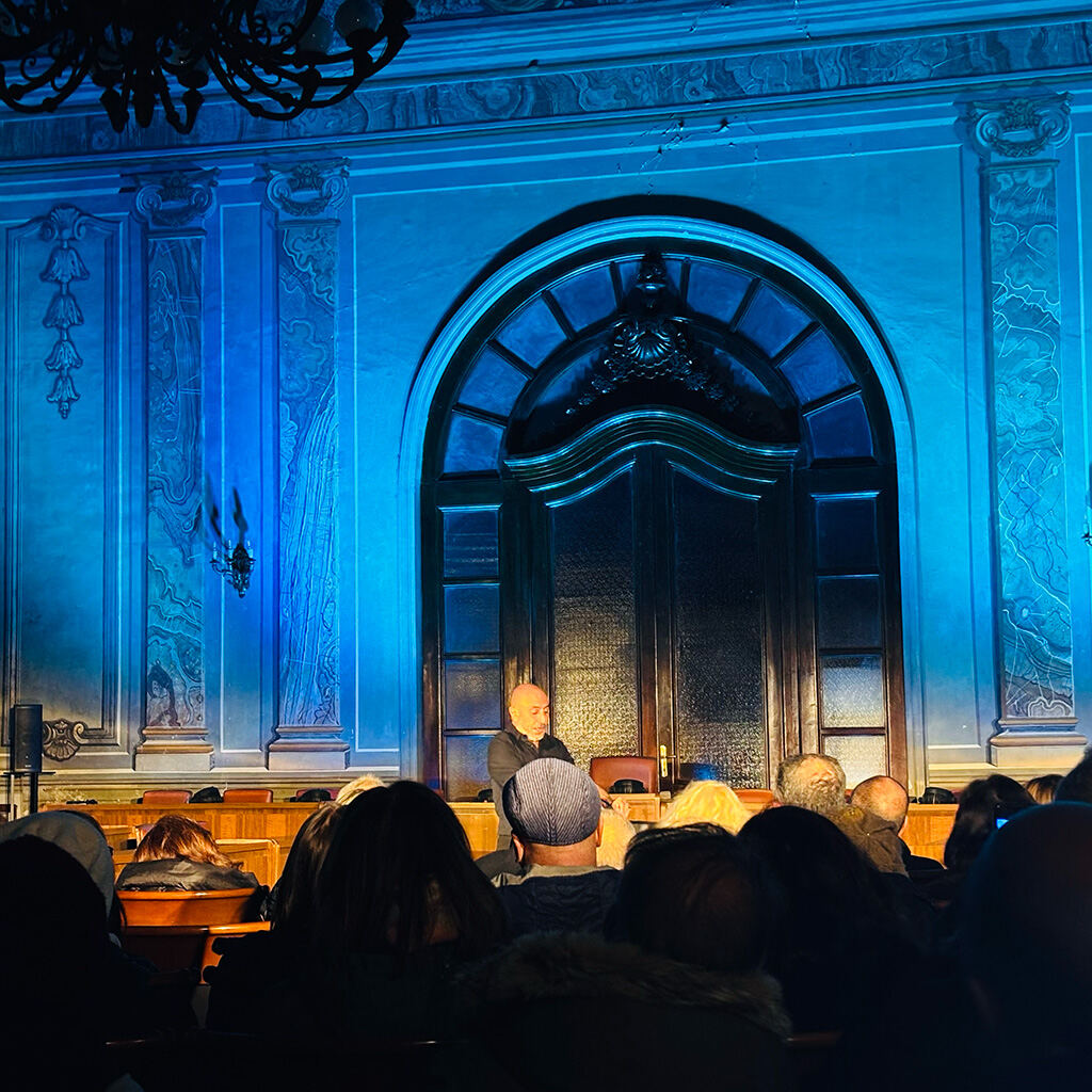 Evento in sala affrescata, Palazzo Albano